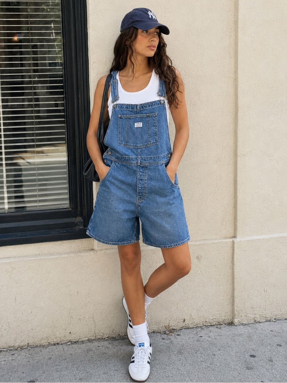Vintage Levi’s Denim Short Overalls XL 90s Carpenter Dungarees Baggy Streetwear